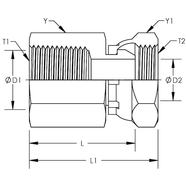 Female Pipe To Female Pipe Swivel Straight